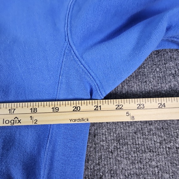 The Black Dog Hoodie Mens XS Blue Legacy Collection Dog Graphic Pullover Sweater - Picture 8 of 10